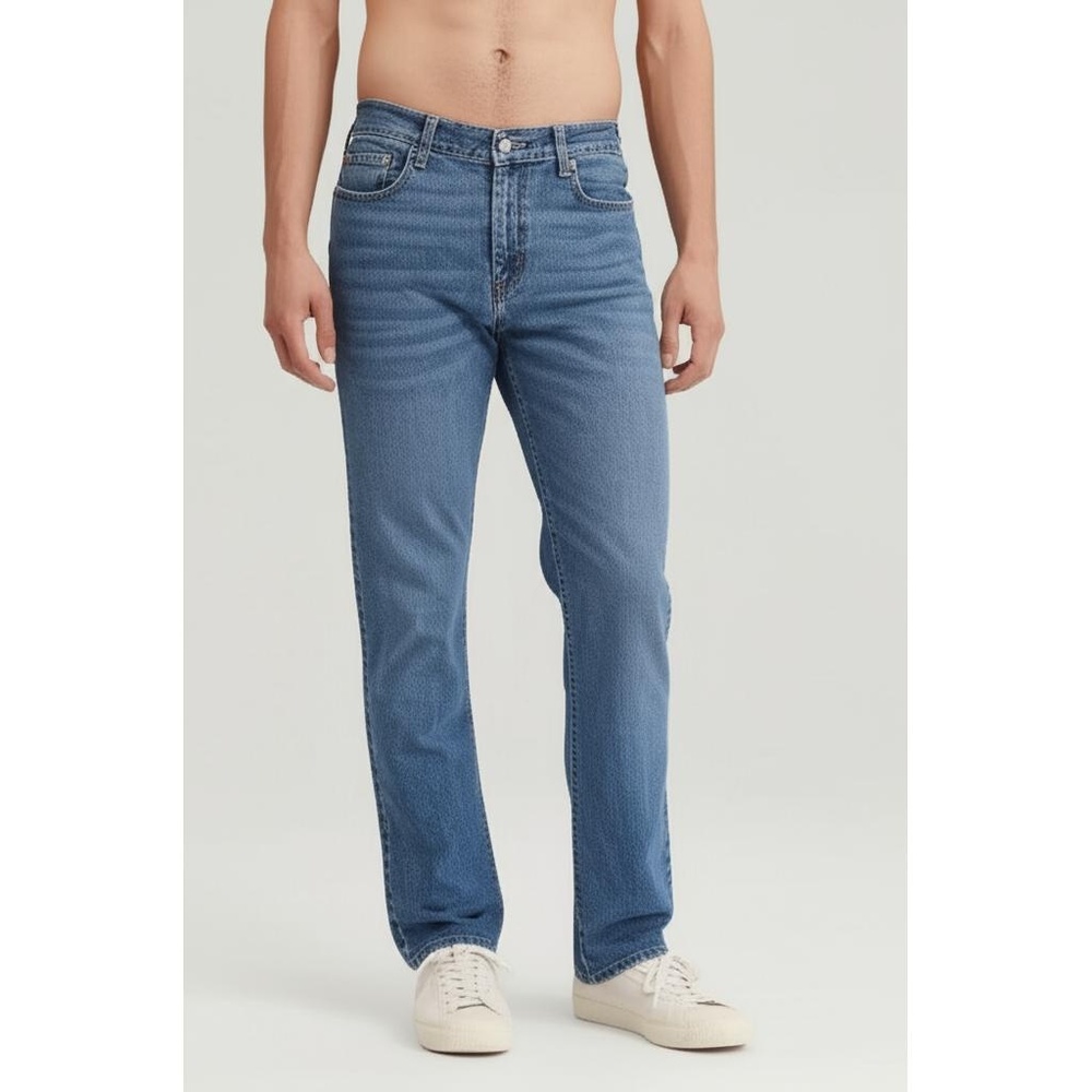 Levi's Blue 5-Pocket Straight Leg Stretch Denim Jeans Size W32 L30